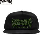 THRASHER MAGAZINE METAL SNAPBACK CAP HAT BLACK スラッシャー マガジン スナップバック キャップ メンズ レディース ブラック