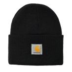 カーハート メンズ レディース アクリル ウォッチ ハット ブラック 黒 ビーニー ニットキャップ ニット帽 CARHARTT WIP ACRYLIC WATCH HAT BLACK I020222