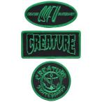 クリーチャー パッチセット ブラック グリーン ワッペン スケボー スケートボード CREATURE PATCH SET BLACK GREEN
