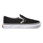 バンズ キッズ クラシック スリッポン ブラック/トゥルーホワイト 子供 靴 スニーカー VANS KIDS CLASSIC SLIP ON BLACK/TRUE WHITE VN000ZBU6BT