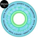 liktaRICTA 55mm CLOUDS TRANSPARENT BLUE GITD 78A WHEELS soft Wheel 4 шт. комплект klauz Cruiser Phil ma- скейтборд скейтборд (2507)