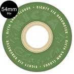 liktaRICTA 54mm CLOUDS GREEN/NATURAL 86A WHEELS soft Wheel 4 шт. комплект klauz Cruiser Phil ma- скейтборд скейтборд (2606)