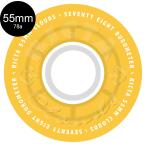 liktaRICTA 55mm CLOUDS TRANSPARENT CITRUS/WHITE 78A WHEELS soft Wheel 4 шт. комплект klauz Cruiser скейтборд скейтборд (2606)