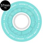 liktaRICTA 57mm CLOUDS TRANSPARENT AQUA/WHITE 78A WHEELS soft Wheel 4 шт. комплект klauz Cruiser скейтборд (2606)