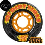 オージェイウィール OJ WHEELS 70mm DIRT TIRES THUNDER JUICE 78A WHEELS  ソフトウィール(4個セット) サンダージュース スケートボード (2606)