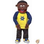Jordan African-American Professional Puppets Kids Toys with Removable 送料無料