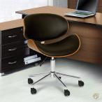 Armen Living Daphne Office Chair in Black Faux Leather and Chrome Finish 141［並行輸入］ 送料無料