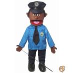 60cm Policeman, Black Male, Full Body, Ventriloquist Style Puppet 送料無料