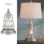 テーブルランプ Franklin Iron Works ガラス ヴィンテージ調 LED アメリカ輸入照明 アメリカ家具 送料無料