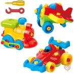 ショッピング教育玩具 トイベルト ToyVelt 飛行機/電車/レーシングカー 解体組立キット教育玩具 送料無料