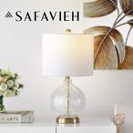 【Safavieh】テーブルランプ 照明 LED付き ガラス Clear/Gold 送料無料