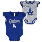 ベビー服 女の子 新生児＆幼児 ロサンゼルス・ドジャース 2パック ボディスーツセット LA Los Angeles Dodgers