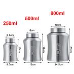 ペットのペンダント,人間の髪の毛,寸法250/500/800ml,ステンレス鋼のノズル,収納ジャー