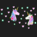  Unicorn . яркий манга. стена. стикер, дом. оборудование орнамент. обои, ночь. светит, день рождения party. Unicorn. .