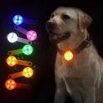 LED ペット犬猫首輪ペンダント夜間安全猫発光ライト IPX7 防水点滅ハーネス犬アクセサリー用ライト付き