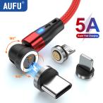AUFU 5A Magnetic Type C Cable For Samsung S21 Huawei P30 Magnet Fast Chargi