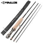 Mavllos- карбоновый волокно удочка,3/4 wt, fly рыбалка,40t,5/6 m,9ft,2.4m,2.7m, супер-легкий руль, река 