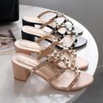 ミュール サンダル 本革 6センチヒール ピラミッドスタッズ レディース 歩きやすい 履きやすい amiamiアミアミ