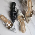 ミュール　本革 ポインテッドトゥ  レディース 歩きやすい 履きやすい　amiamiアミアミ