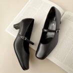 ショッピングストラップ パンプス ストラップ レディース 日本製 本革幅広 3E 痛くない 歩きやすいオフィス ビジネス 天然皮革 ポインター