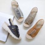 サンダル レディース バックストラップ ウエッジソール 軽量 軽い 厚底サンダル ポインターamiamiアミアミ