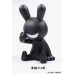 BLACK RABBiT BIG SOFVI COLOR：ブラック ソフビフィギュア[SO-TA]《発売済・在庫品》