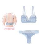 1/6 Q*z elegant кружевной бюстгальтер & шорты set голубой × белый ( кукла для )[azon]{ продажа settled * наличие товар }