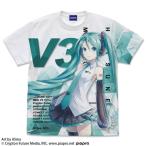 ショッピングミク 初音ミク V3 フルグラフィックTシャツ Ver.3.0/WHITE-XL（再販）[コスパ]《０４月予約》