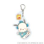 (s)ﾊﾟｰﾂ付きｱｸﾘﾙｷｰﾎﾙﾀﾞｰ｢はぴだんぶい｣10/ﾎﾟﾁｬｯｺ(ｸﾞﾗﾌｱｰﾄｲﾗｽﾄ)