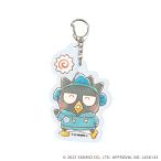 (s)ﾊﾟｰﾂ付きｱｸﾘﾙｷｰﾎﾙﾀﾞｰ｢はぴだんぶい｣13/ﾊﾞｯﾄﾞばつ丸(ｸﾞﾗﾌｱｰﾄｲﾗｽﾄ)