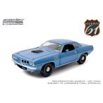 Highway 61 - 1/18 Mecum Auctions - 1971 Plymouth HEMI Cuda - Blue (Indianapolis 2011， Lot #S266)[グリーンライト]《１２月仮予約》