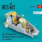 1/48 Mi-24(V) コックピットセット (ズべズダ用)[RES/KIT]《在庫切れ》