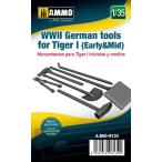 1/35 ティーガーI (前/中期型)戦車用車載工具セット[アモ]《在庫切れ》