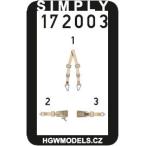 1/72 メッサーシュミット Bf109E3Dデカールシートベルト[HGW]《在庫切れ》