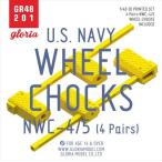 1/48 現用 米 アメリカ海軍 航空機用車輪止め WC-4/5(4個セット)[E.T.MODEL]《在庫切れ》