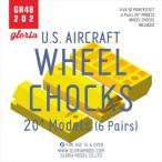 1/48 現用 米 アメリカ空軍 航空機用車輪止め 20モデル(6個セット)[E.T.MODEL]《在庫切れ》