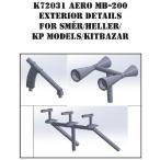 1/72 アエロ MB-200 外装ディテールパーツ (スマー/KPモデル用)[MHモデルズ]《在庫切れ》