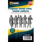 1/72 WW.II ソ連 車輛乗組員 (冬季装備) (5体セット)[アモ]《在庫切れ》