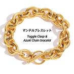  man teru breath цепь браслет нержавеющая сталь Gold futoshi . ширина 12mm поперечная балка крыши фасоль адзуки red beans цепь 