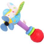 Balacoo ベビークロスガラガラ飛行機マラカス玩具ロングハンドルソフトラタルベビーベビーベッドベビーベッドおもちゃの幼児の幼児のための楽器のおもち
