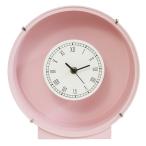 花時計ピンク丸　1コ　＜フラワーアレンジメント・プリザーブドフラワー・置時計・掛け時計＞