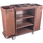 ショッピングキャス ホテルリネンカート リネンカート 清掃用カート 清掃ワゴン リネンワゴン 台車 サービスカート 作業 リネン アメニティ補充 ハウスキーピング業務用 静音キャス