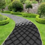 砂利 保護材 マット 2m x 5m、 土壌安定剤ジオセルグリッド、 路床工事用高さ 5cm 地上ジオグリッ