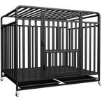  собака для домашнее животное клетка металлический домашнее животное клетка корзина собака k rate большой собака средний собака шум предотвращение 4 колесо устойчивый к коррозии с роликами . угол труба ржавчина предотвращение сборка складной 