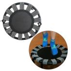 ミニトランポリン 折りたたみ式トランポリン ゴム足パッド付き 丸型トランポリン