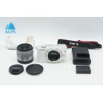  хорошая вещь Canon EOS M10 линзы комплект (EF-M 15-45mm F3.5-6.3 IS STM) беззеркальный белый корпус жакет есть 260309j[ Alps камера ]