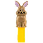PEZ ペッツ　イースターシリーズ、座っている茶色いウサギ、2025年版、ヨーロッパ台紙　Easter Bunny