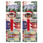 PEZ ペッツ PEZガール、厚足、サンタコスのガール、2種セット、ヨーロッパ台紙 Retro Girl X-Mas, Retro Girl Collection