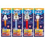 PEZ ペッツ　スペース・ミッション、４種セット、ヨーロッパ台紙　Space Mission