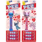 PEZ ペッツ Disney スティッチ、バレンタインバージョン、アメリカ台紙、2種セット Disney Stitch